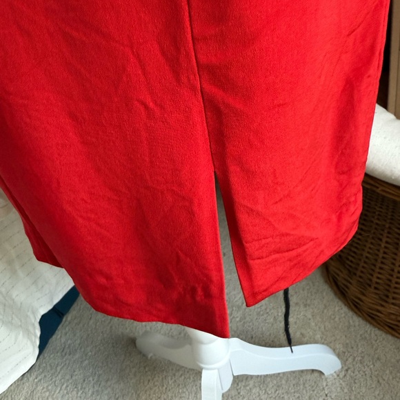 Vintage Hugo Buscati Silk Red Sheath Mini Dress - Picture 4 of 9